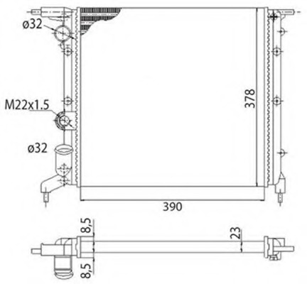 Radiator racire motor