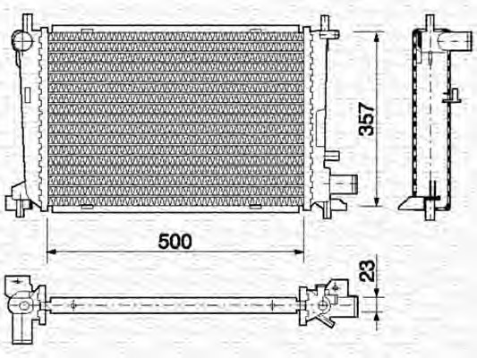 Radiator racire motor