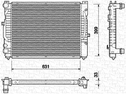 Radiator racire motor