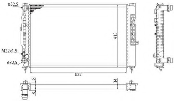 Radiator racire motor