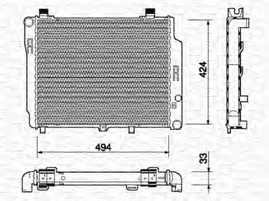 Radiator racire motor