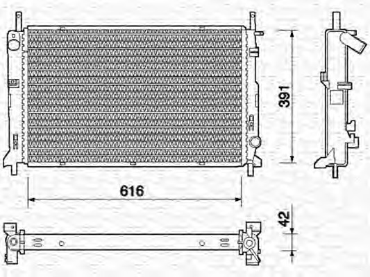 Radiator racire motor