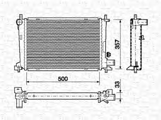 Radiator racire motor