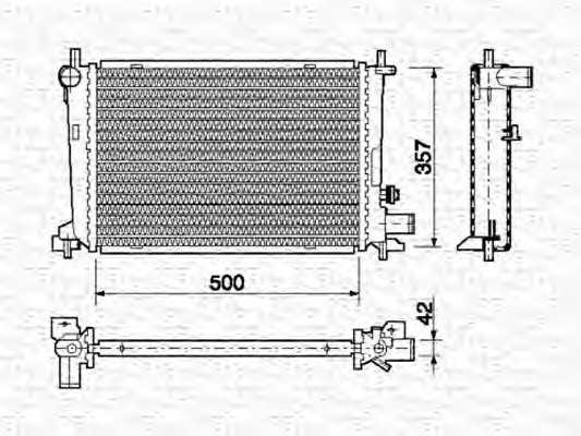 Radiator racire motor