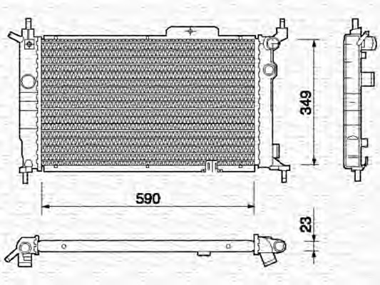 Radiator racire motor