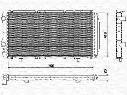 Radiator racire motor