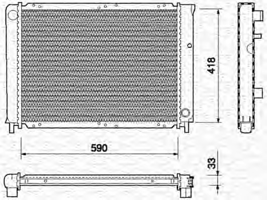 Radiator racire motor