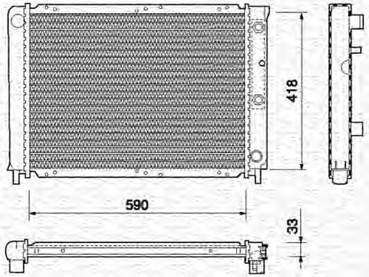 Radiator racire motor