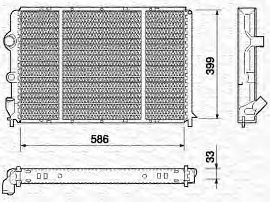 Radiator racire motor