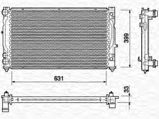 Radiator racire motor