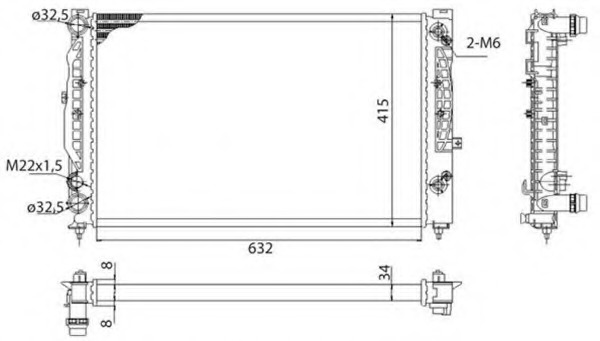 Radiator racire motor