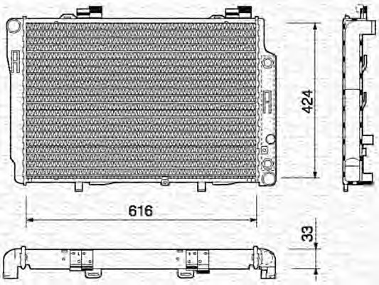 Radiator racire motor