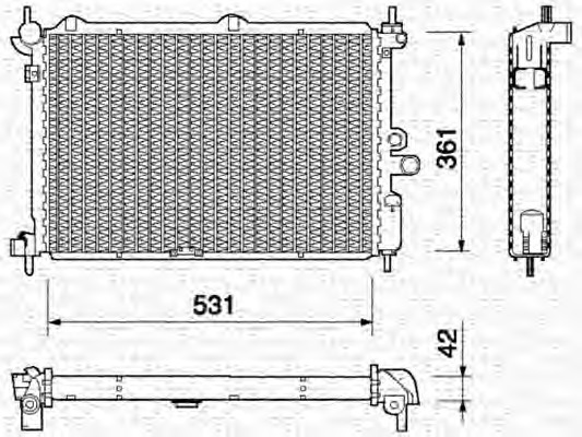 Radiator racire motor