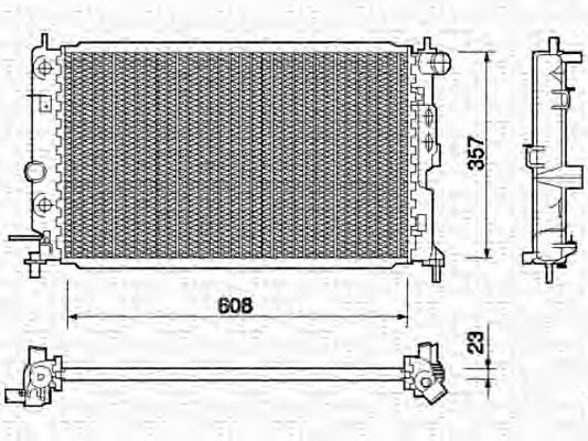 Radiator racire motor