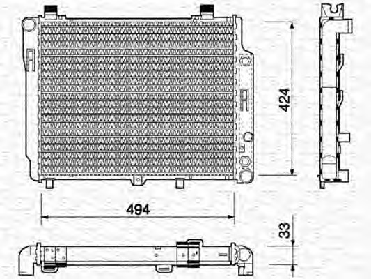 Radiator racire motor