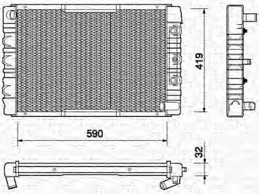 Radiator racire motor