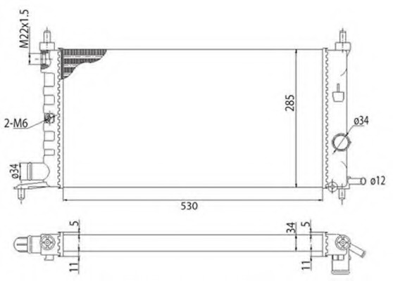 Radiator racire motor