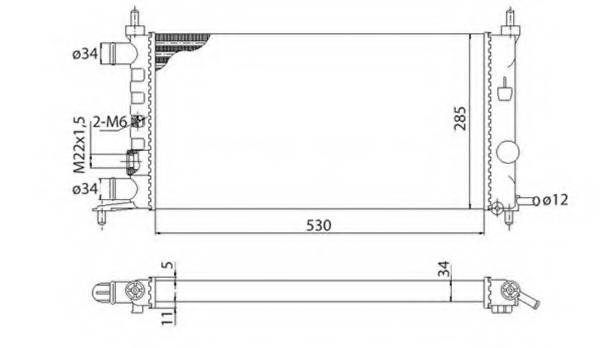 Radiator racire motor