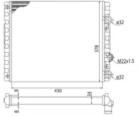 Radiator racire motor