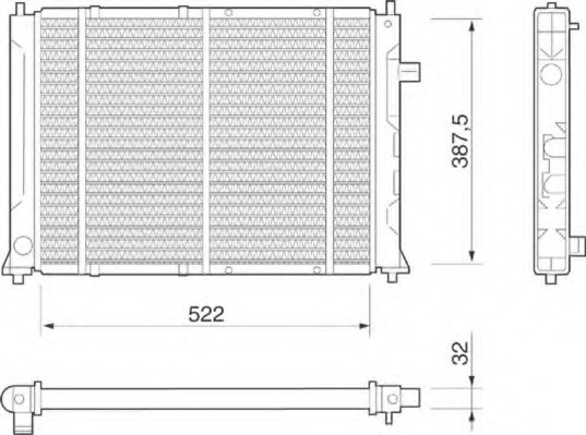 Radiator racire motor