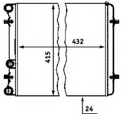 Radiator racire motor