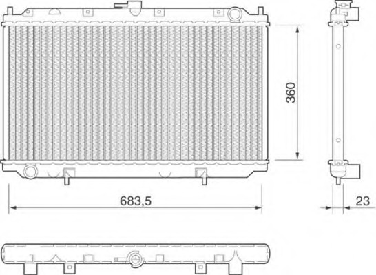 Radiator racire motor