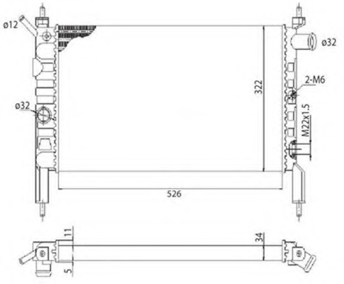 Radiator racire motor