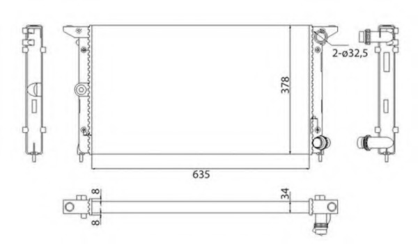 Radiator racire motor