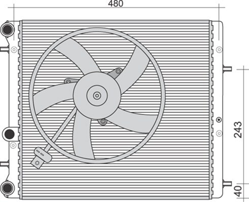 Radiator racire motor