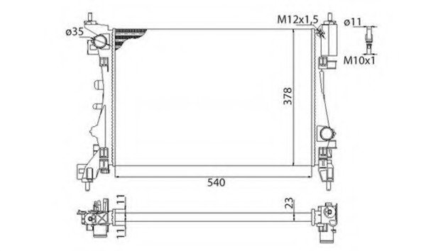 Radiator racire motor