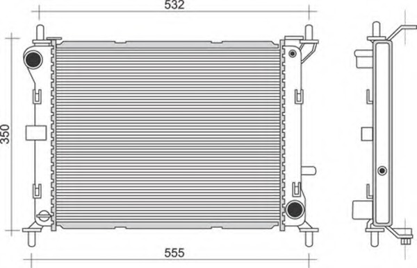 Radiator racire motor