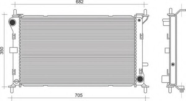 Radiator racire motor