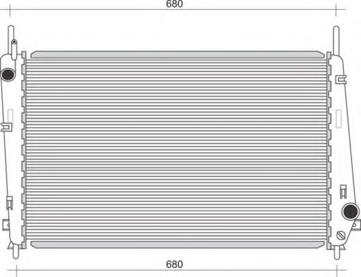 Radiator racire motor