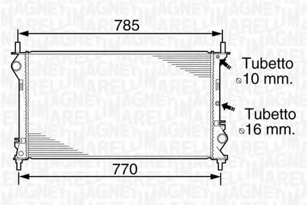 Radiator racire motor