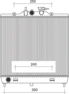 Radiator racire motor