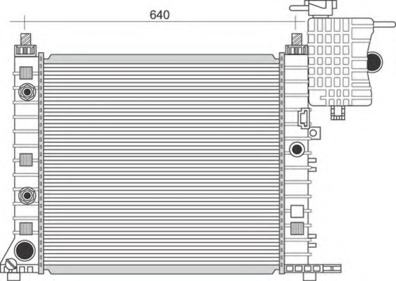 Radiator racire motor