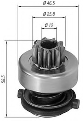 Pinion electromotor