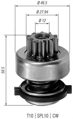 Pinion electromotor