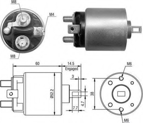 Solenoid electromotor