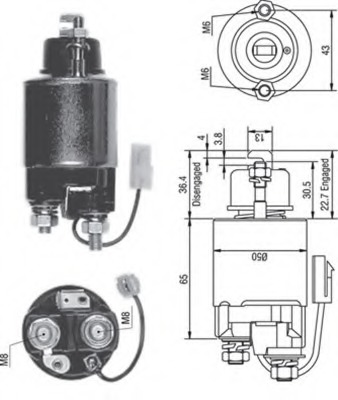 Solenoid electromotor