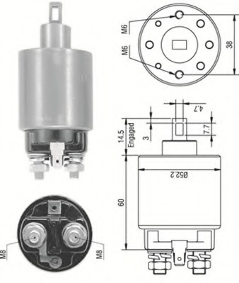 Solenoid electromotor