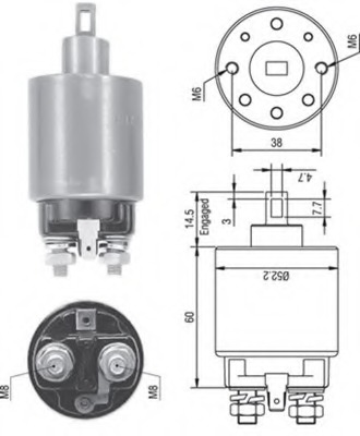 Solenoid electromotor