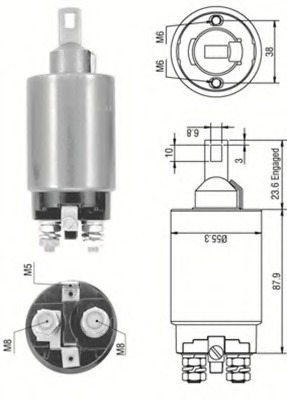 Solenoid electromotor