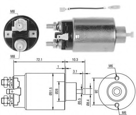 Solenoid electromotor