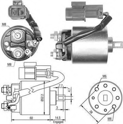 Solenoid electromotor