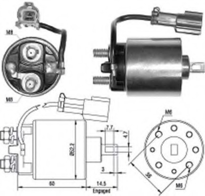 Solenoid electromotor