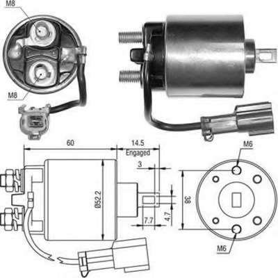 Solenoid electromotor