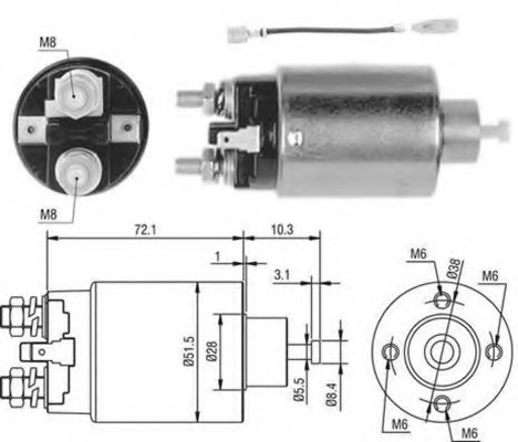 Solenoid electromotor