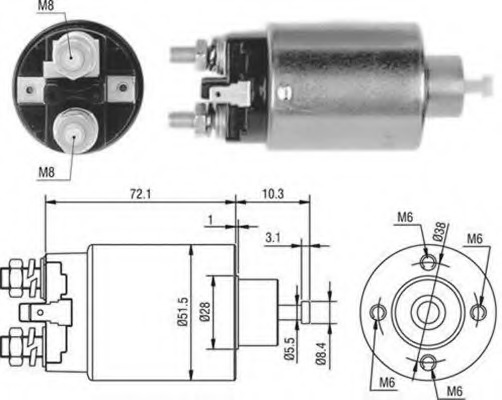 Solenoid electromotor