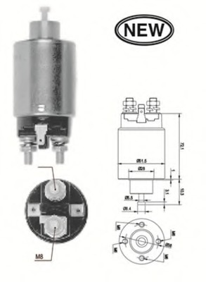 Solenoid electromotor